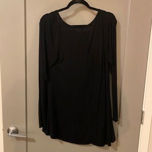Black tunic shirt lightweight